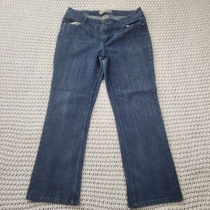 Faded Glory Women's Size 12 medium Blue Jeans Wash Cotton Blend Stretch Boot Cut